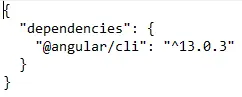 angular version from packagejson file