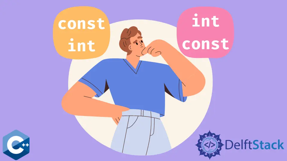 Difference Between Const Int and Int Const in C++
