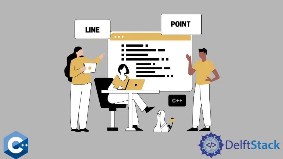 Point and Line Class in C++