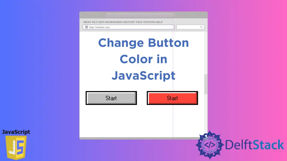 How to Change Button Color in JavaScript
