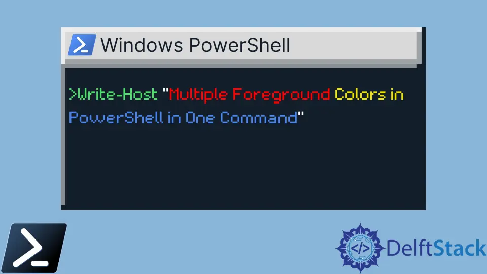 Multiple Foreground Colors in PowerShell in One Command