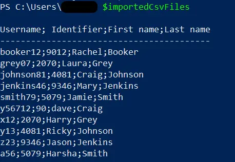 Merge the Content of CSV Files in PowerShell