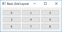 PyQt5 Grid Layout