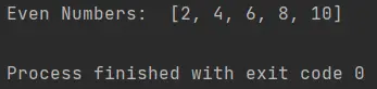 even numbers using the while loop in python