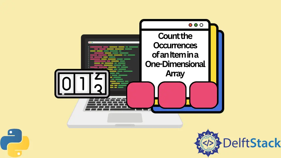 How to Count the Occurrences of an Item in a One-Dimensional Array in Python