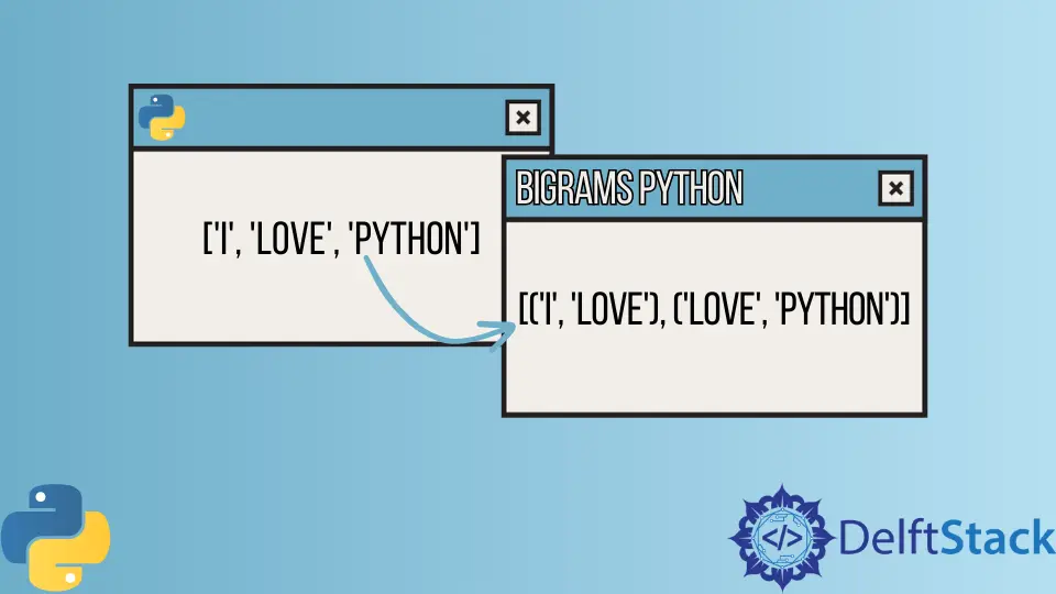 Bigrams in Python