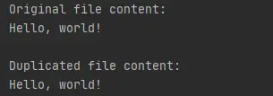 python os dup output 2