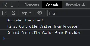 AngularJS プロバイダーの 2 番目の例