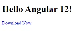 télécharger le fichier dans l’affichage Angular de l’exemple
