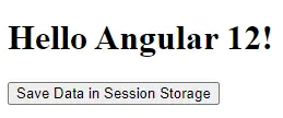 enregistrer les données dans le stockage de session en Angular