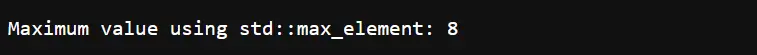 Find Maximum Value in an Array in C++ Using std::max_element