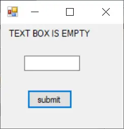 C# チェックテキストボックスが空です-1