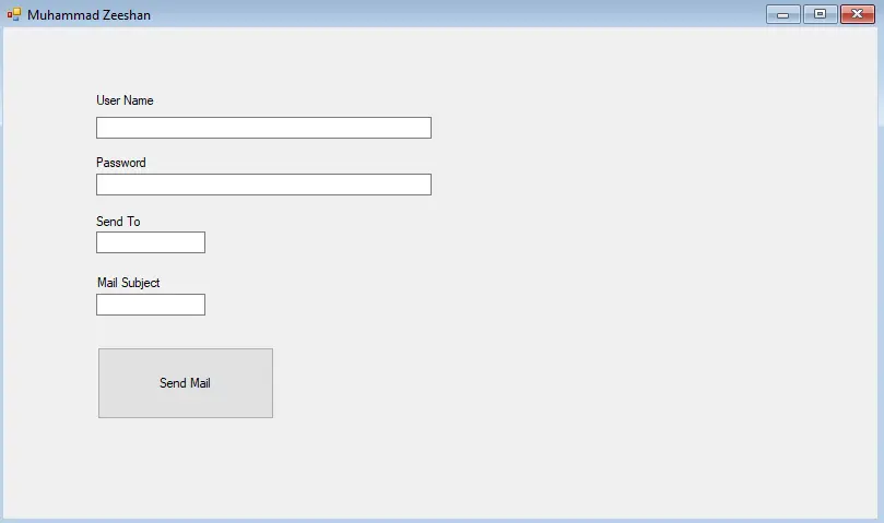 C# Enviar correo electrónico HTML - formulario de Windows