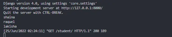 Django Salida SQL sin procesar 4