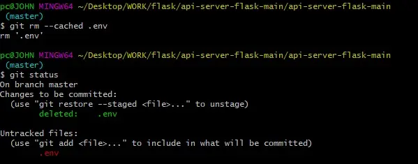 git rm –cached 이미지