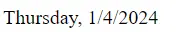 html today’s date - output 4