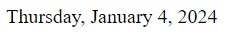html today’s date - output 5