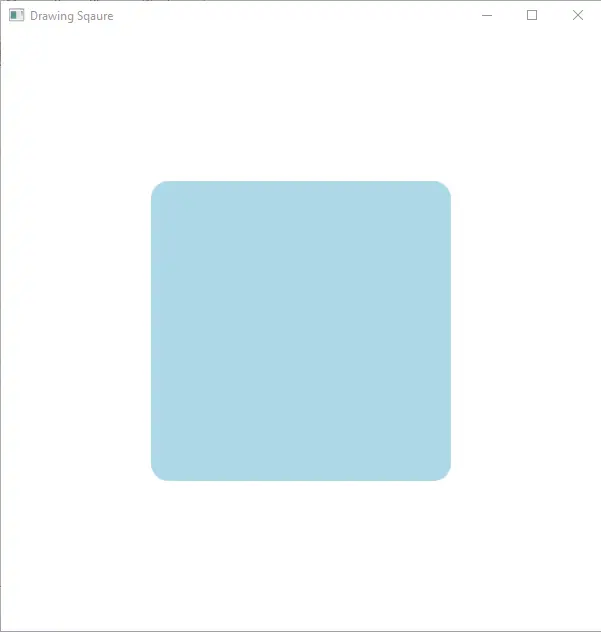 JavaFX 라운드 스퀘어