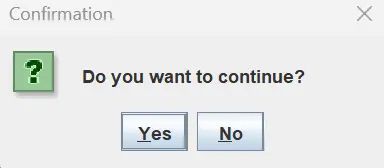 alert popup confirmation