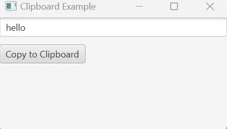 copy to clipboard - javafx