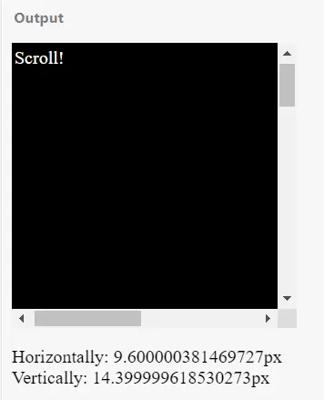 使用 scrollLeft 和 scrollTop 屬性以及 HTML 屬性 onscroll