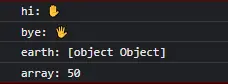 Example Using for…in Loop
