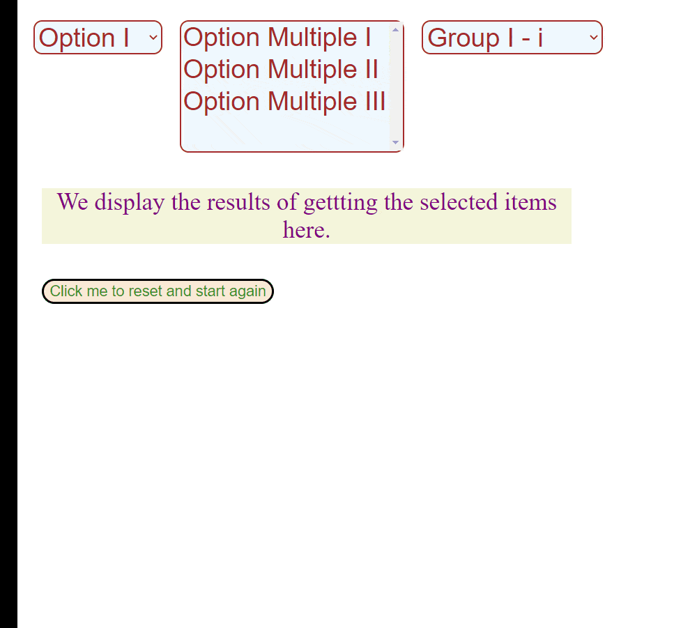 jQuery obtient l’option sélectionnée avec la méthode de filtrage