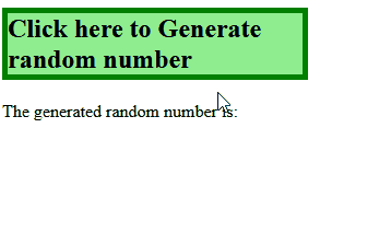 jQuery Random Number