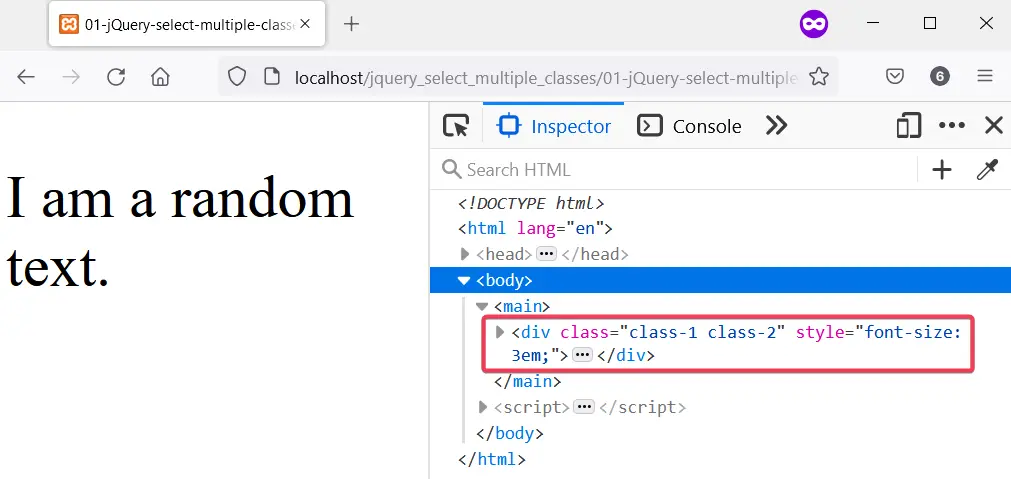 Seleccione varias clases con jQuery