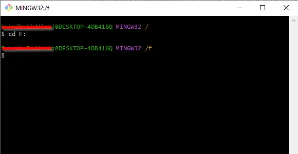Git Bash で作業ディレクトリを変更する cd コマンド