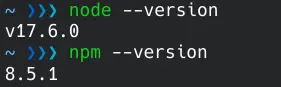 npm –版本
