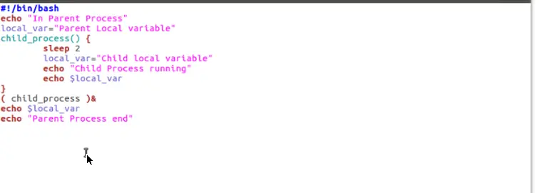 Bifurcación en Bash Script 2