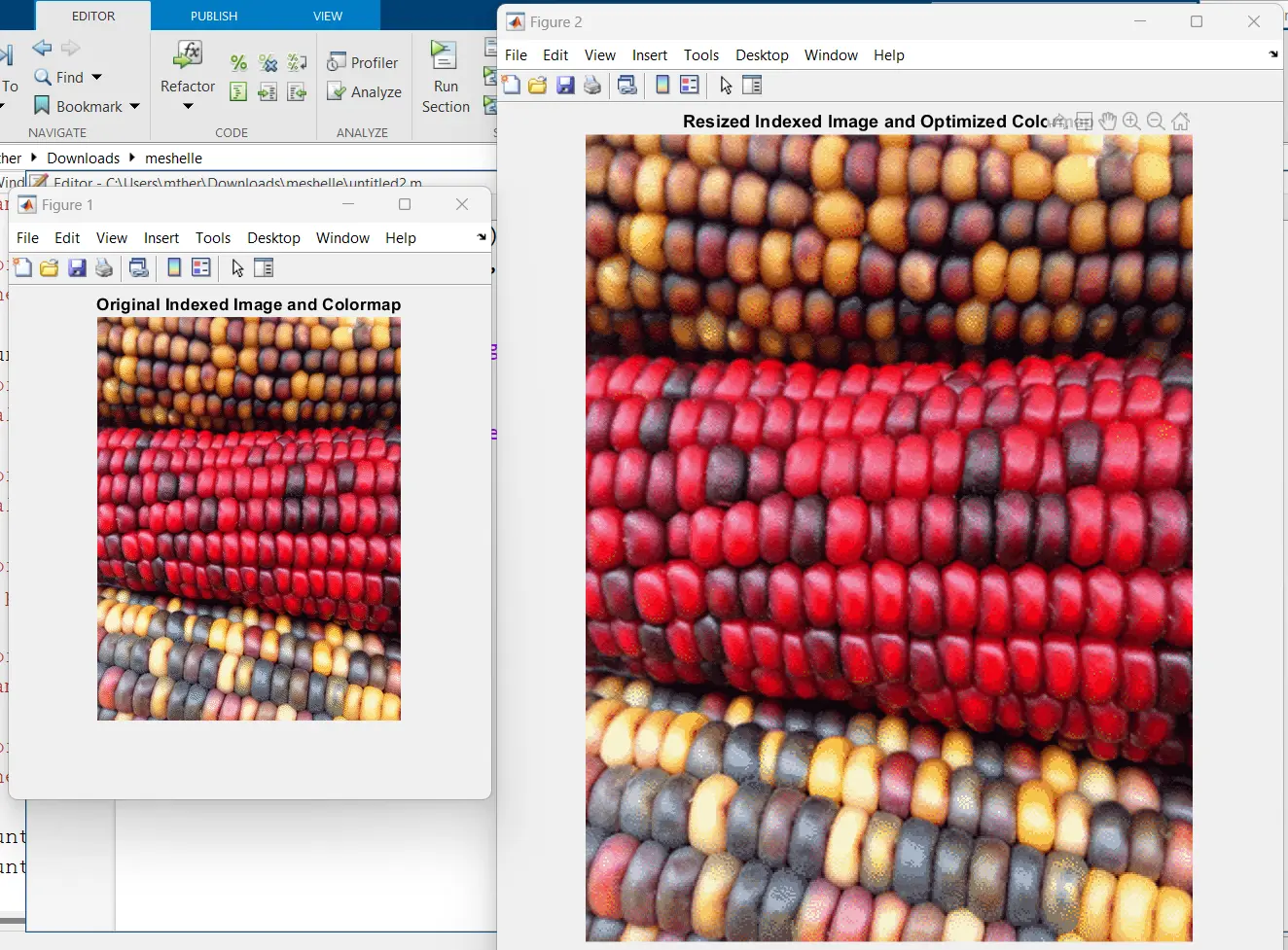 Resizing Indexed Image Output