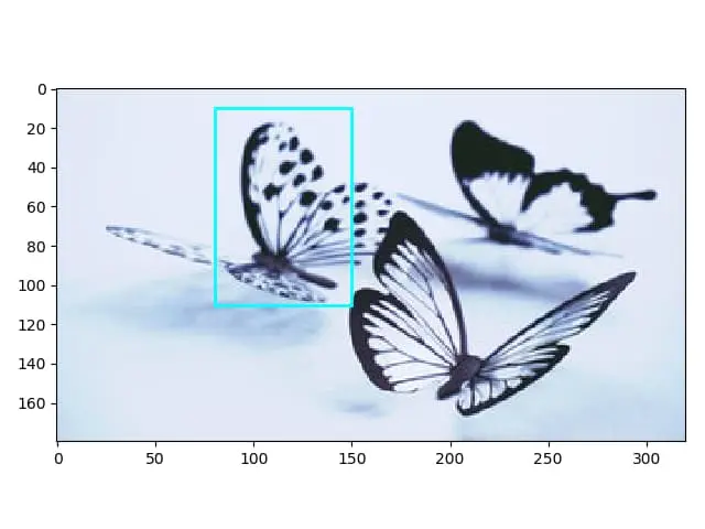 Matplotlib_draw um retângulo sobre a imagem