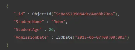 Datumsabfrage mit ISODate() in MongoDB