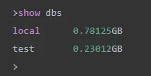 mydb データベースを正常にドロップ