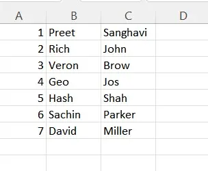 更新された CSV ファイルの表示