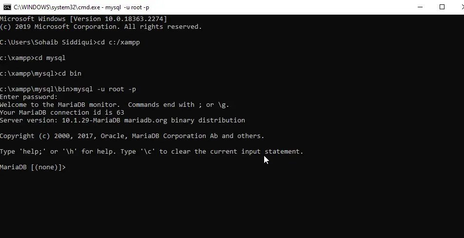 MySQL-Kill-Verbindung – Schritt 1