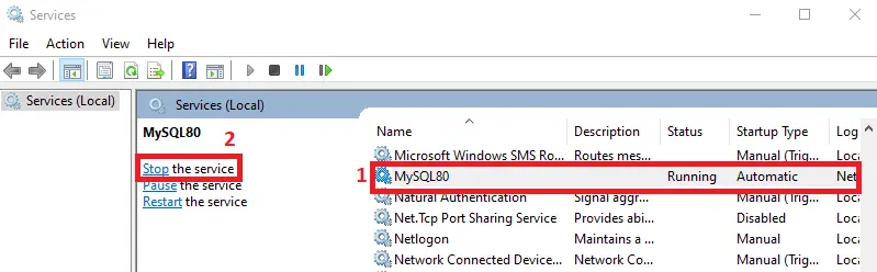 mysql skip grant tables - stop mysql server