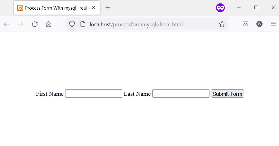 HTML-Formular in Firefox 100