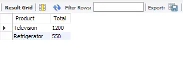where vs having in mysql - where clause output