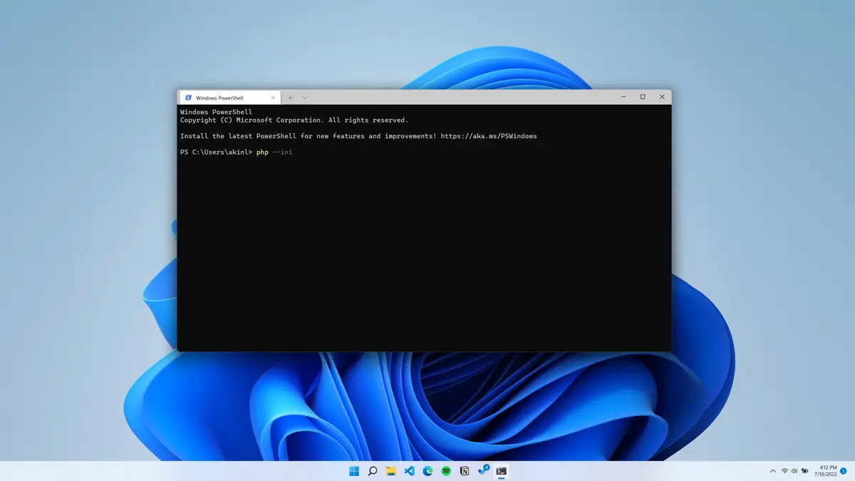 type php –ini
