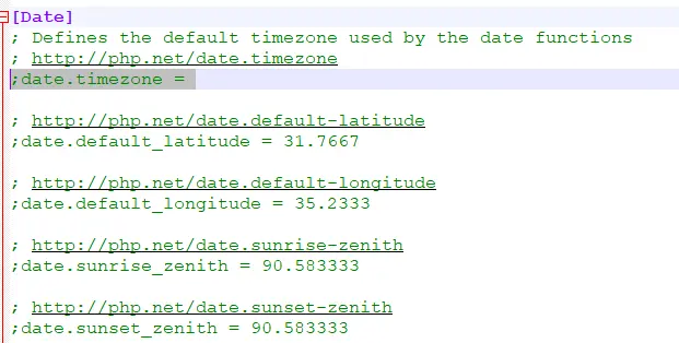 Fuseau horaire de date PHP