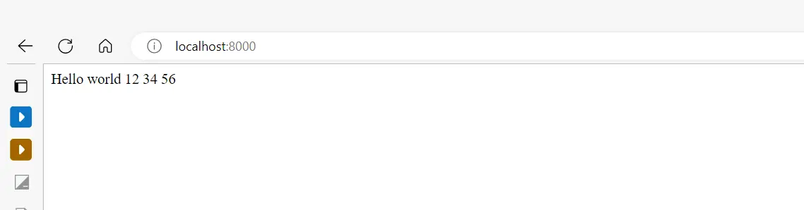 通過 localhost 伺服器執行和呈現的 PHP 程式碼