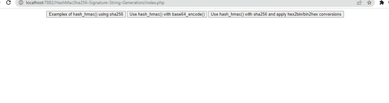 signature from hash_hmac() and sha256 in php