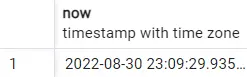 select from dual in postgresql - output one