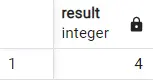 select from dual in postgresql - output two