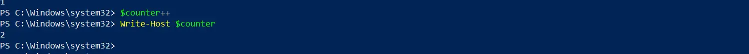 Zähler in PowerShell - grundlegender Zähler Teil drei