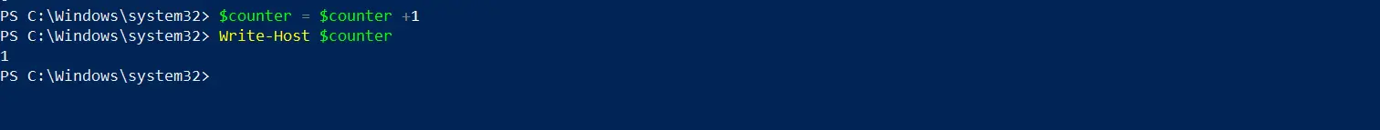 Zähler in PowerShell - grundlegender Zähler Teil zwei