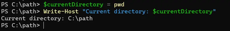 obtenir l’emplacement actuel du script PowerShell - sortie 5